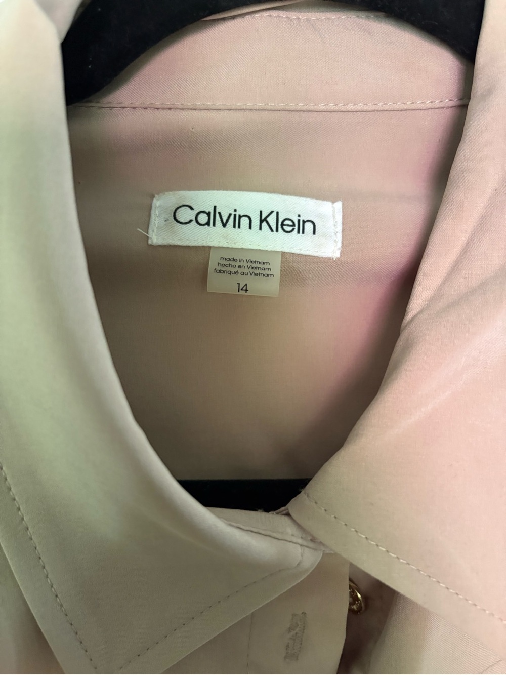 Calvin Klein Beige Maxi Shirt Dress - Picture 3 of 4